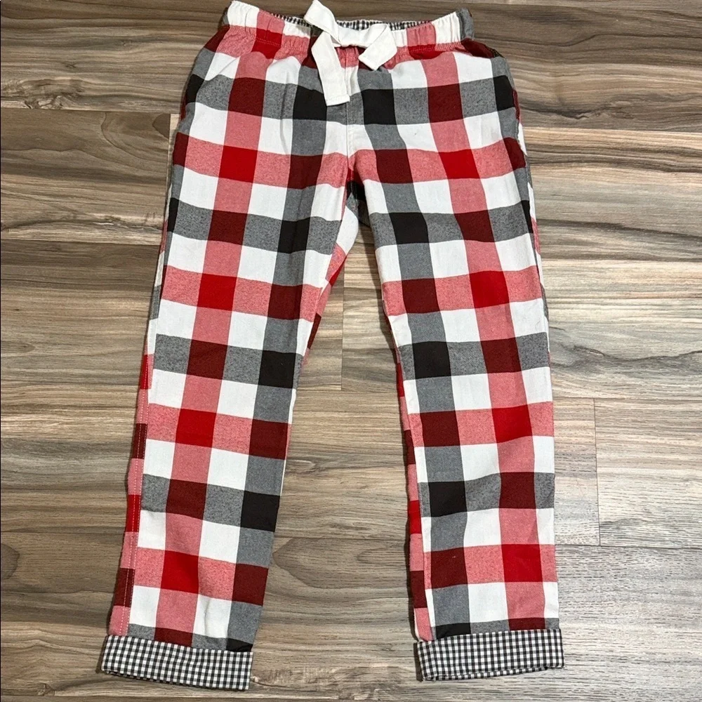 Abercrombie & Fitch Women’s XL Flannel Pajama Pants Red Plaid Drawstring Vintage